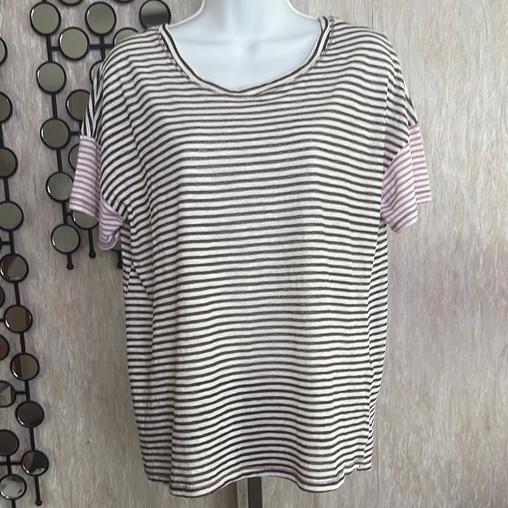 Hem & Thread Black and White Striped Tee